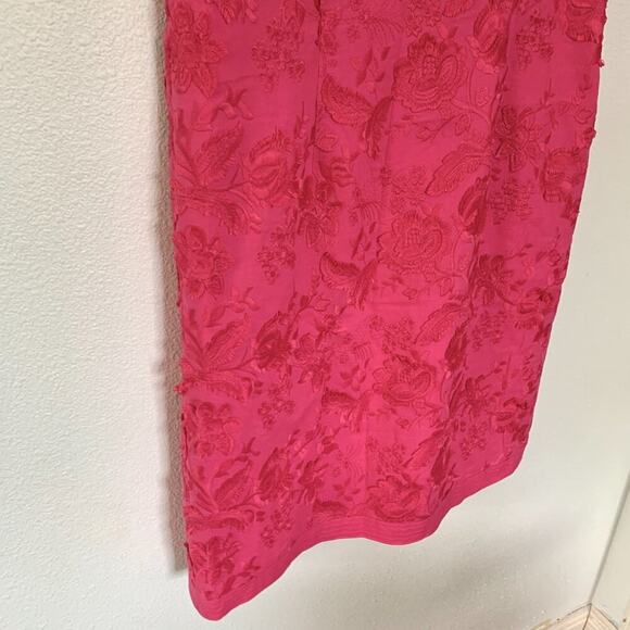 Talbots Pink Floral Raised Floral Embroidered Dress - Picture 2 of 10